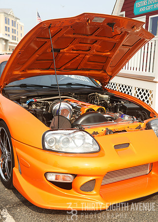 Orange Car-Hood UP