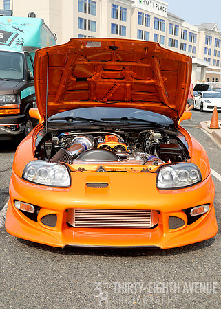 Orange Car-Under The Hood