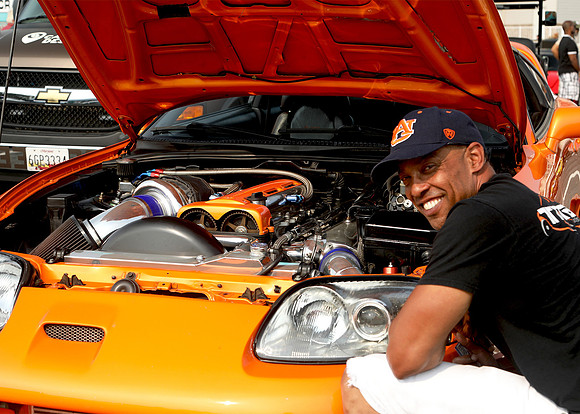 Orange Car & Owner