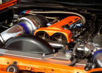 Orange Car Engine