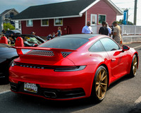 Red Porsche 911 Carerra-Rear Right