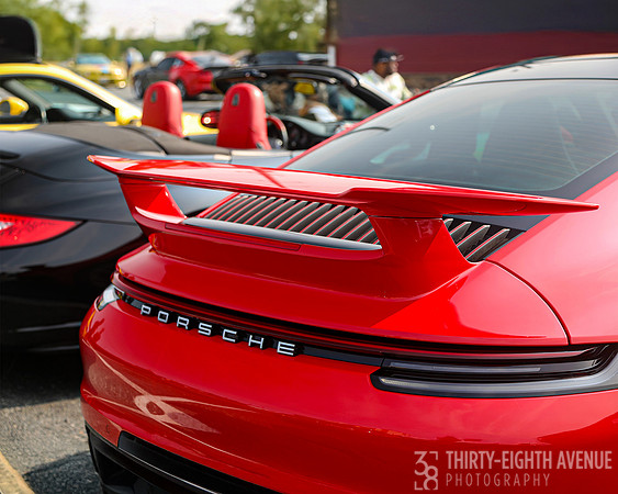 Red Porsche 911 Carerra-Rear