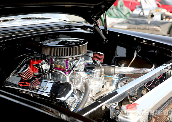 1956 Black Chevrolet Engine, Chesapeake Car Show, 2025