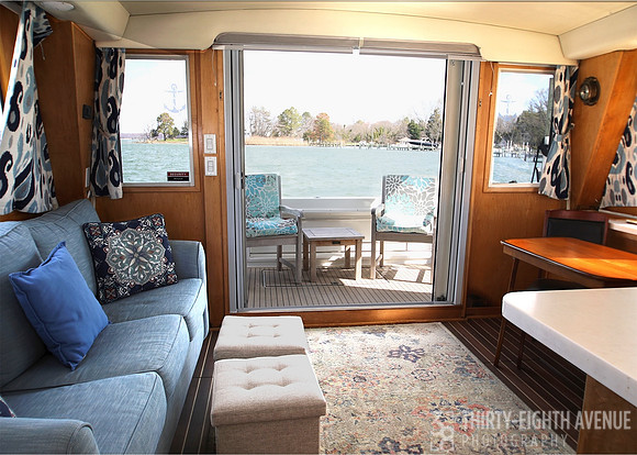 Navigator 50-Main Salon and Aft Deck