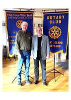 Brad Lundberg & Dr. Gary Sprouse, Rotary of KI Mtg