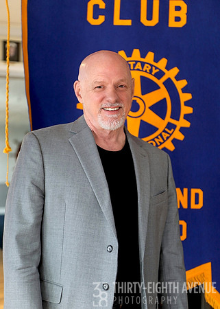 Dr. Gary Sprouse, Rotary of KI Mtg-Flag