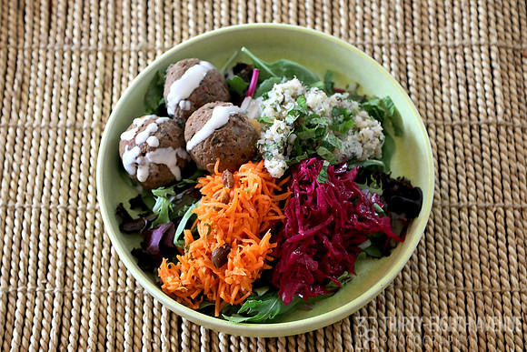 Lamb Meatball Platter