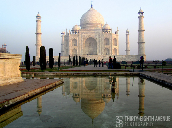 Sunrise At The Taj Mahal