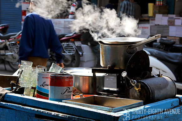 Steaming Pot On Food Cart