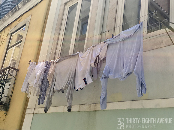 Pastel Laundry On The Line