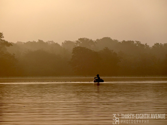 Sri Lanka Early Morning Fisherman In Inner Tube