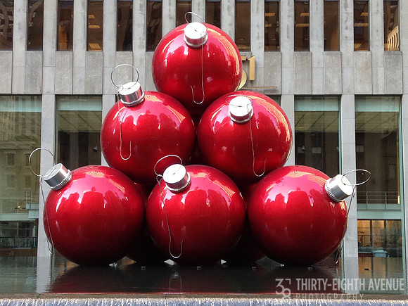Red Ornament Sculpture