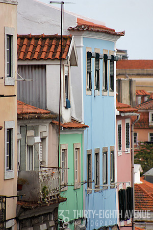 Bairro Alto Pastel Colored Buildings