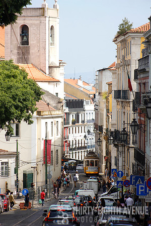 Busy Street In Chiado