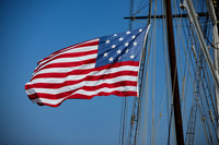 Tall Ship Lynx American Flag