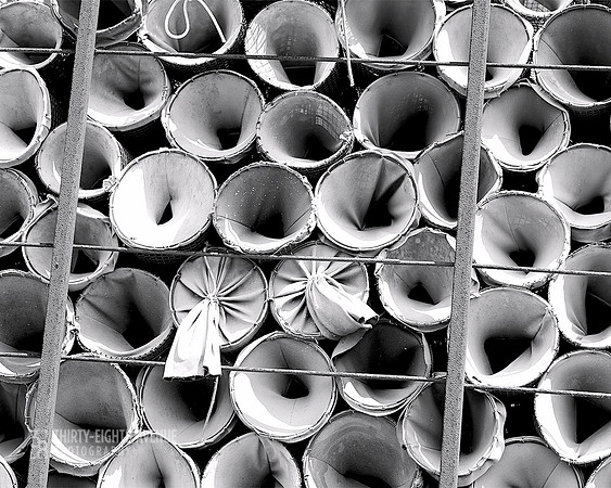 Love Point Eel Traps-Kent Island, MD B&W