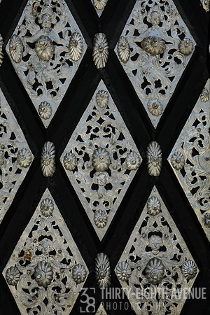 Metal & Black Church Door