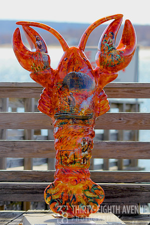 Orange Painted Lobster