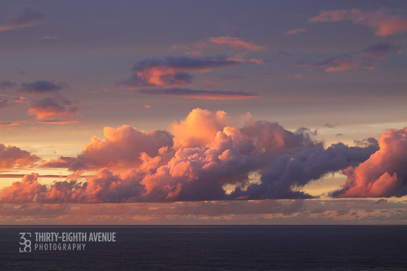 Pink Cloud Line Sunset