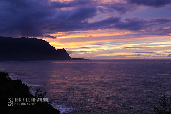 Purple Princeville Sunset
