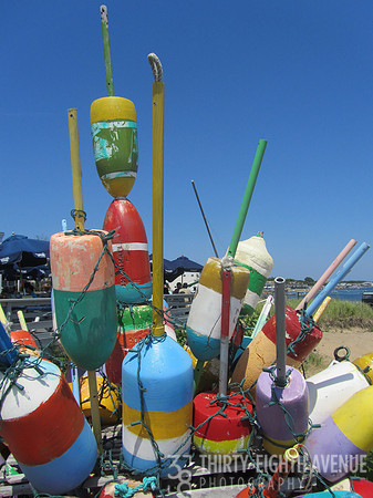 Colorful Buoy Sculpture